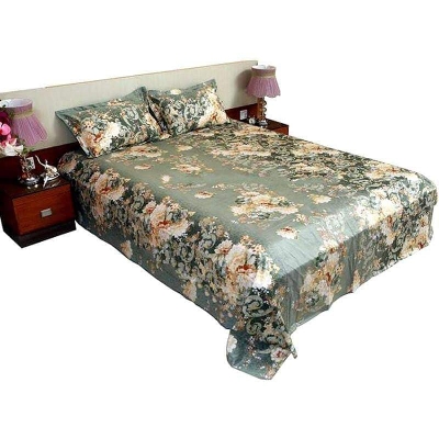 Picture of Double Size Cotton Bed Sheet With  2 Pillow Covers