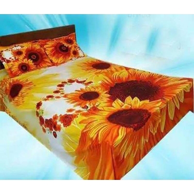 Picture of King Size Cotton Bed Sheet With  2 Pillow Covers