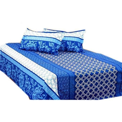 Picture of Double Size Cotton Bed Sheet With  2 Pillow Covers