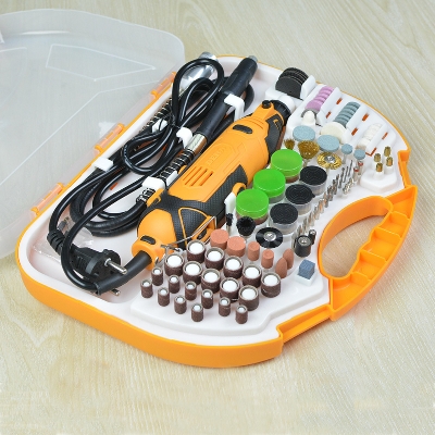 Picture of DERA 180W Mini Grinder 185 Pieces Die Grinder Kit - Yellow