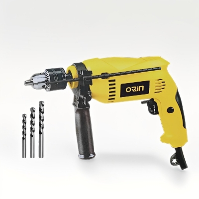 Picture of Electric Impact Drill Machine (2000W) by Orin Brand: Supercharge Your Projects with Efficiency and Precision -The Ultimate Tool for Your DIY Endeavors - Yellow
