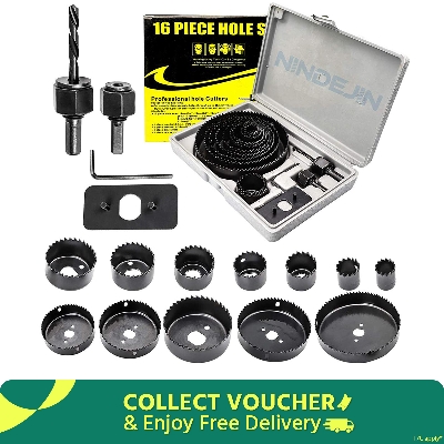 Picture of Hole saw set 16pcs 19mm to 127mm - Black