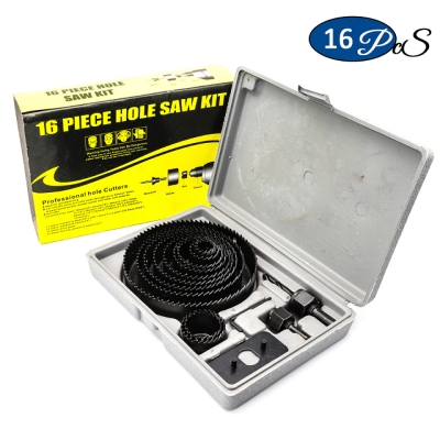Picture of Hole saw set 16pcs 19mm to 127mm - Black