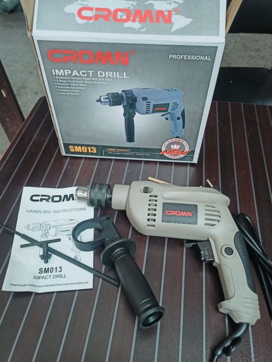 Picture of Impact drill machine 13mm reversible hammer driver variable speed - Simple to Use - Red