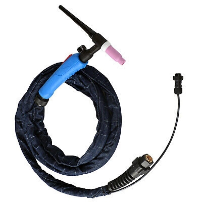 Picture of Argon holder WP-17FV Tig Torch Air Cooled Flex Head Tig Torch Valve Argon Arc Welding 200A 3m - Black