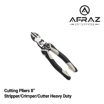 Picture of Cutting Pliers 7" Stripper/Crimper/Cutter Heavy Duty Wire Pliers Diagonal Pliers Hand Tools - Grey
