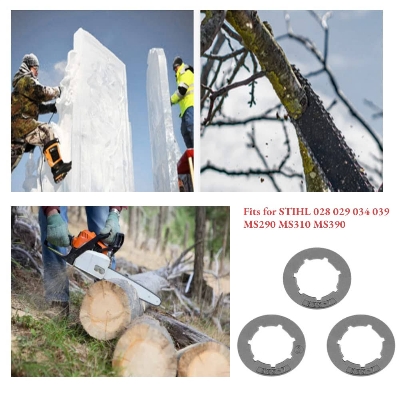 Picture of 325-7Tooth Rim Sprocket for Chainsaw Small Sprocket Rim Chain Drive Sprocket Rim Replace - White