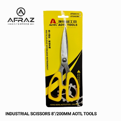 Picture of Scissors 200mm- 8 Inchi Stainless Steel Household AOTL  Brand - Yellow