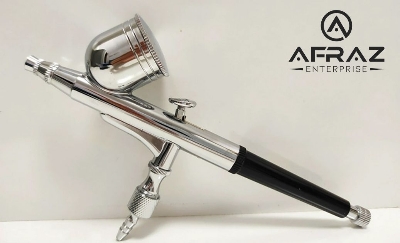 Picture of 0.3MM Mini Airbrush Compressor Kit Spray Gun Dual Action Air Brush Paint Model Auarita Brand - White