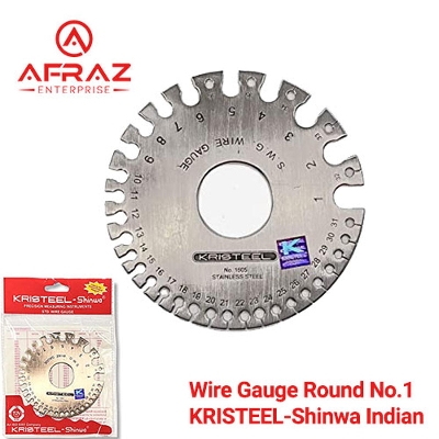 Picture of Wire Gauge Round No.1 KRISTEEL-Shinwa Indian - Silver