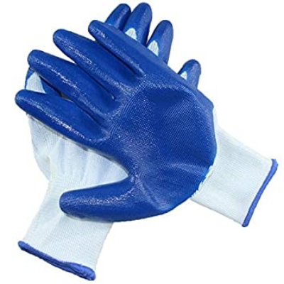 Picture of Nylon Safety Hand Gloves 6 pair pack blue - Blue