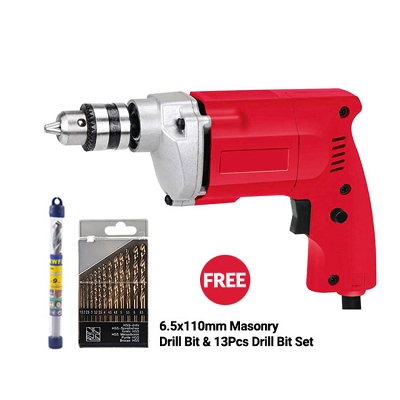 Picture of 10mm Electric Drill Machine For Multipurpose use - Red