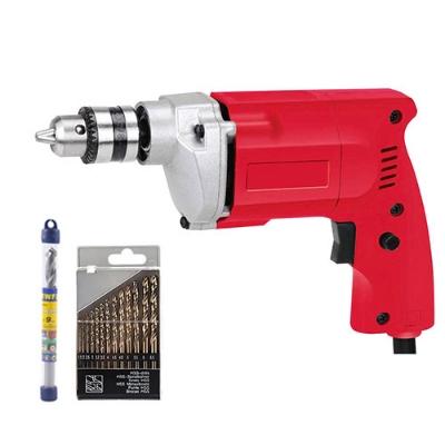 Picture of 10mm Electric Drill Machine For Multipurpose use - Red