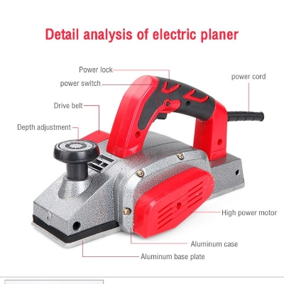 Picture of Electric Planer Machine 82mm Steel Body - Red