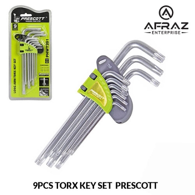 Picture of 9Pcs Torx Key Set Size:(T10-T50) PRESCOTT
