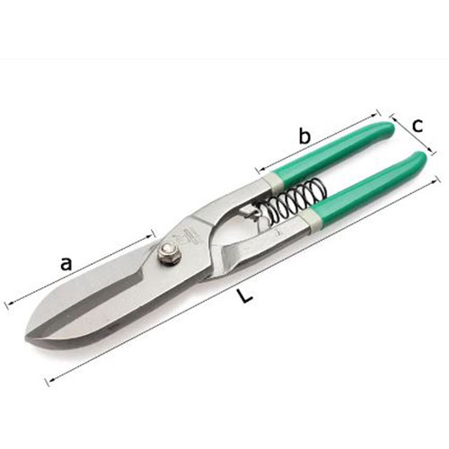 Picture of Professional Tinman's Snips (250mm, 10 ) HARK CAPUT - Green