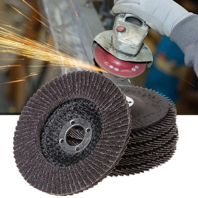 Picture of 4 inch Flap Grinding Wheel/ Disc (5 Pieces) - Black