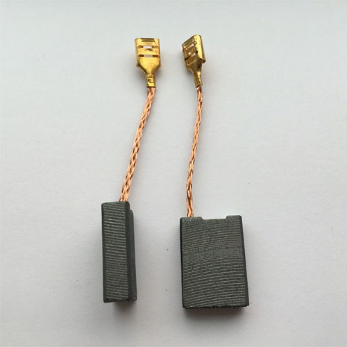 Picture of Carbon Brushes for 4" grinding machine, Blower machine, Circular machine, Jig Saw Machine, Drill Machine 1Pair Same as Picture - Black