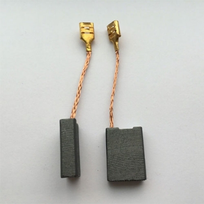 Picture of Carbon Brushes for 4" grinding machine, Blower machine, Circular machine, Jig Saw Machine, Drill Machine 1Pair Same as Picture - Black