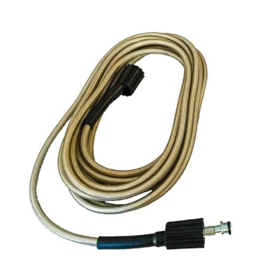 Picture of Car Washer high Pressure Pipe with Quick Connector Flexible High Pressure Washer Machine Hose Pipe Pipeline Washers Accessories Cleaning use Long Water Hose (5 Meter,Multicolour) - Black