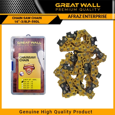 Picture of 16 Inch-3/8- 59DL Electric Chain Saw Chain Yellow Gold Steel Great Wall - Yellow