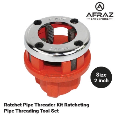 Picture of Ratchet Pipe Threader Kit Ratcheting Pipe Threading Tool Set Head 2 Inch