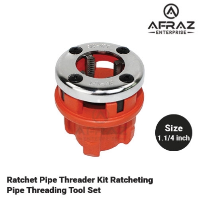 Picture of Ratchet Pipe Threader Kit Ratcheting Pipe Threading Tool Set Head 1.1/4 Inch