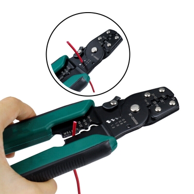 Picture of Multifunction Wire Striper Cutter Stripper Crimper Pliers Terminal Crimping Tool