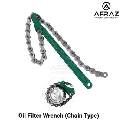 Picture of 12 Inch Reversible Chain Wrench - Adjustable, Heavy Duty Tool for Oil Fuel Filters & Pipe Fittings