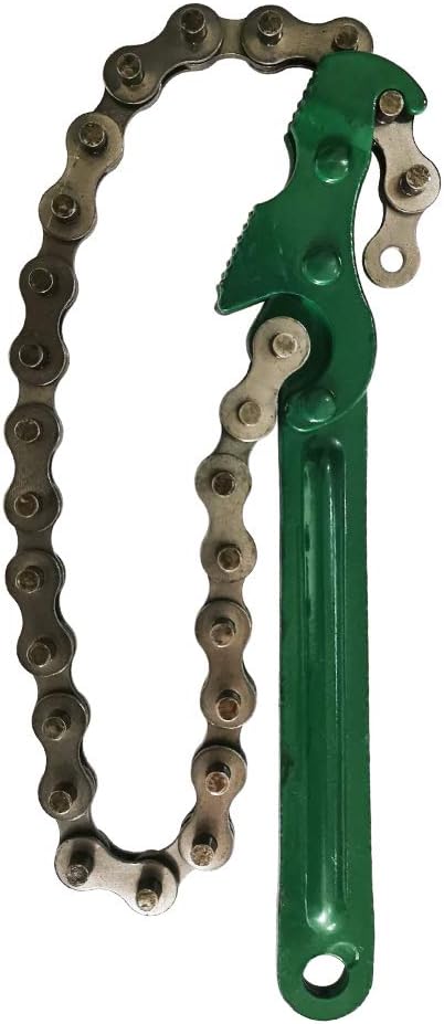 Picture of 12 Inch Reversible Chain Wrench - Adjustable, Heavy Duty Tool for Oil Fuel Filters & Pipe Fittings