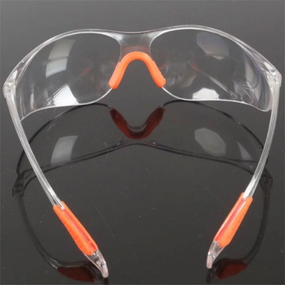 Picture of Eye Protection Goggles with Clear Lenses, Nose and Ear Grips Personal Protective Equipment for Work - Black