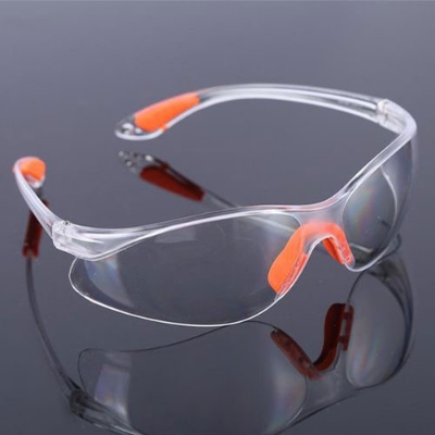 Picture of Eye Protection Goggles with Clear Lenses, Nose and Ear Grips Personal Protective Equipment for Work - Black