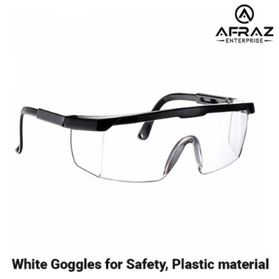 Picture of White Goggles for Safety, Plastic material