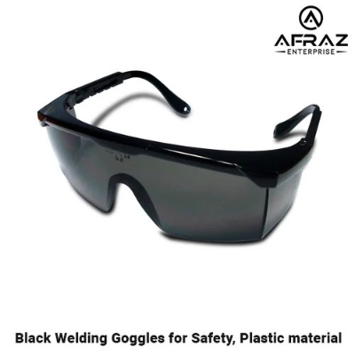 Picture of Black Welding Goggles for Safety, Plastic material