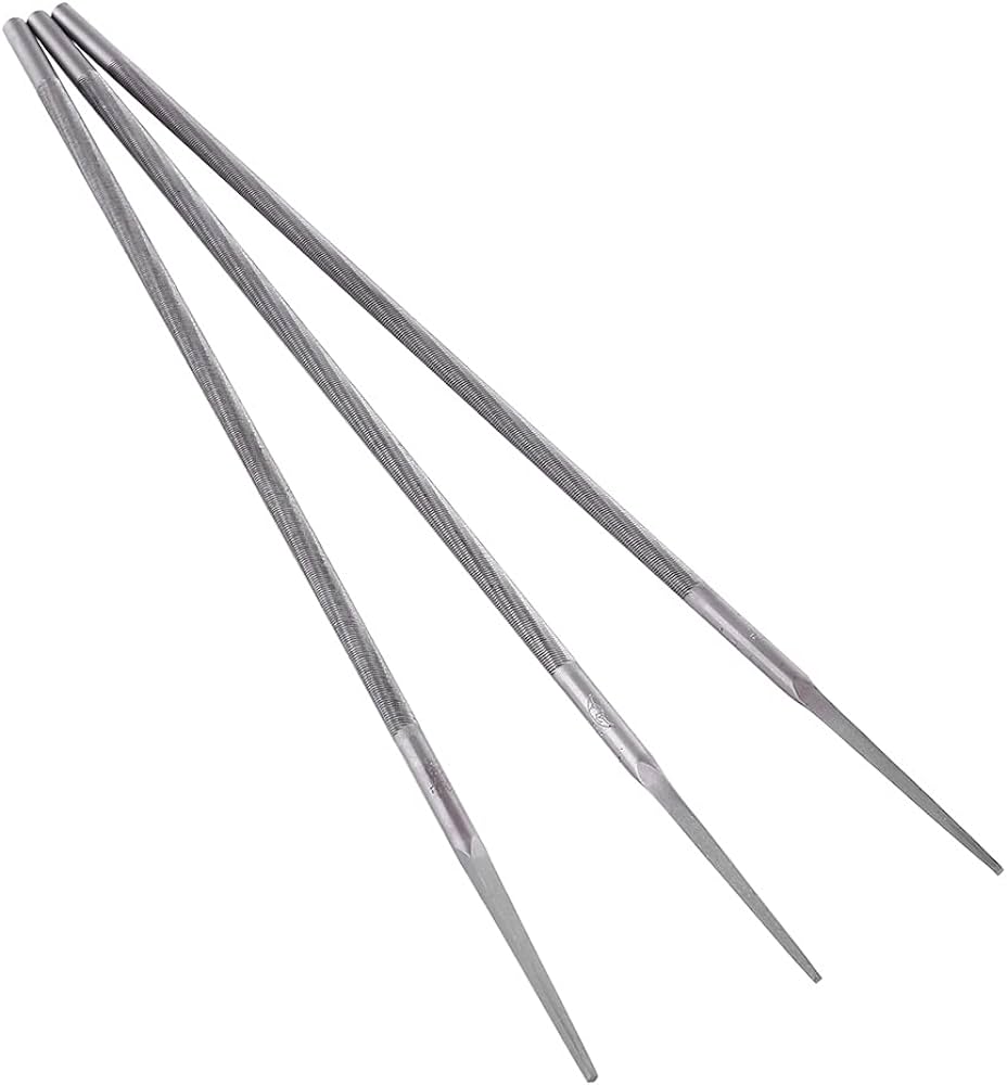 Picture of 3pcs 5/32" 4.0mm Round Chainsaw Saw Chain Files Filing Sharpener For Woodwork