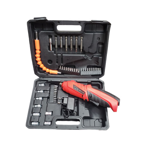 Picture of Mini Cordless Screwdriver Drill Machine 4.2v 48Pcs Power Screw Kit