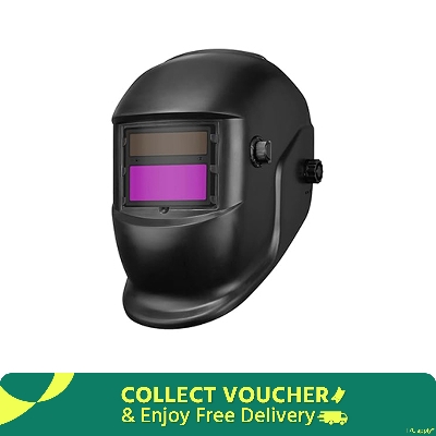 Picture of Welding Helmets True Color Solar Powered Auto Darkening Lens Welding Helmet - Black
