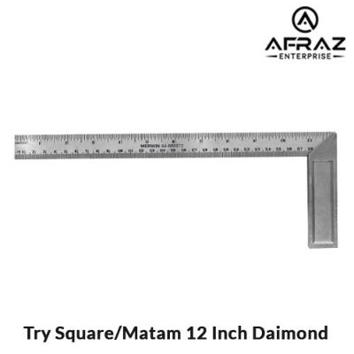 Picture of Try Square / Matam Measuring Tools 12 Inch Daimond - White