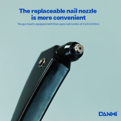 Picture of Danmi Hand Tool Single Handle Riveting Gun Single Hand Riveter Labor-Saving Self-Plugging Rivet Pliers Staple Gun - Blue