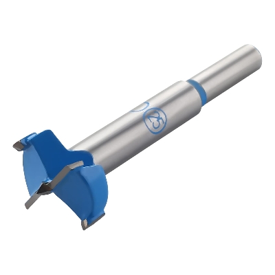 Picture of Carbide Hinge Boring Forstner Drill Bit, 25mm Diameter, 8mm Shank - Blue