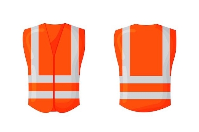 Picture of Orange Color Safety Vest High Quality - Orange