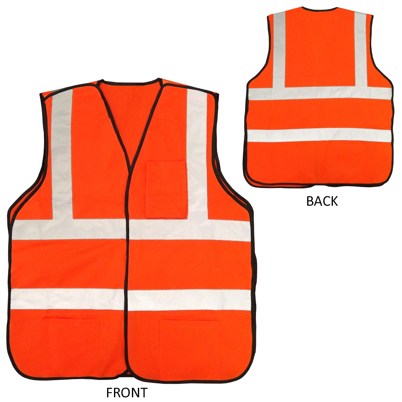 Picture of Orange Color Safety Vest High Quality - Orange