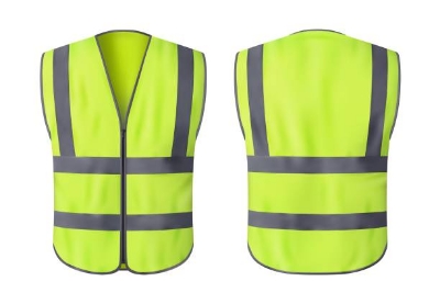 Picture of Green Color Safety Vest High Quality - Green