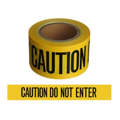 Picture of Caution Tape Sticker for Safety Barrier Construction Area 50Mx7.5Cm Roll