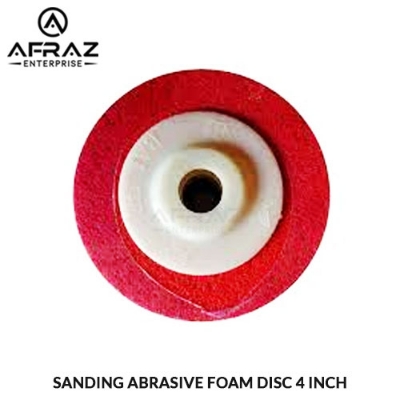 Picture of Sanding Abrasive Foam Disc 4 inch 1 Pcs For Angle Grinder Use - Red