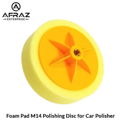 Picture of Polished Sponge Ball Car Detailing Waxing Foam Pad M14 6 Inch Polishing Disc for Car Polisher