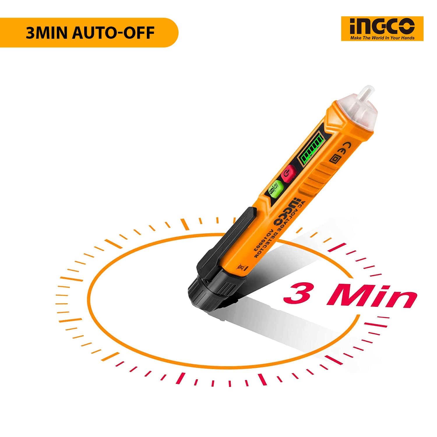 Picture of Ac Voltage Detector Ingco - Yellow