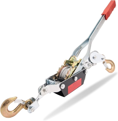 Picture of 2-Ton Come Along Winch Power Puller, Heavy-Duty 2 Gear Hand Cable Puller Tool,Automotive Hoist Cable Puller