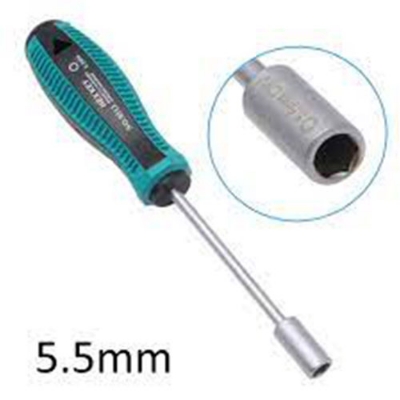 Picture of Socket Wrench Screwdrivers High-Carbon Steel Hex Nut Driver 5.5mm Industrial - White