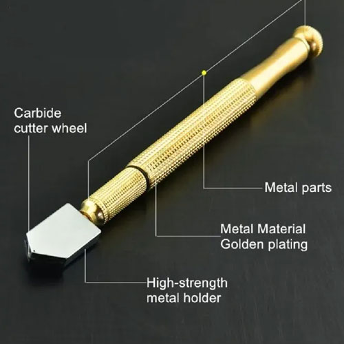 Picture of Hand Tools 3-15mm Diamond Roller Type Tile and Glass Cutter - Yellow